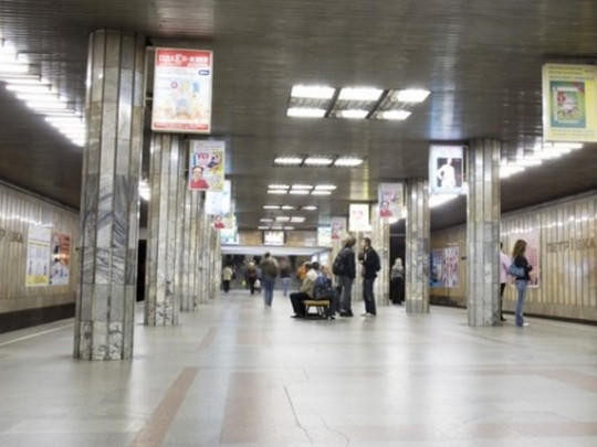 В Киеве из-за дождя затопило станцию метро