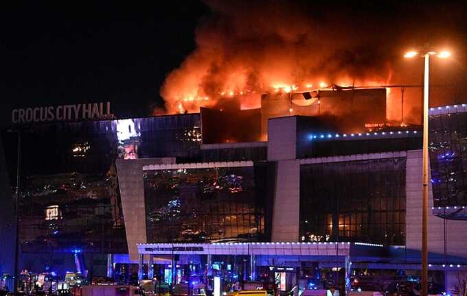 В московском Crocus City Hall произошел пожар