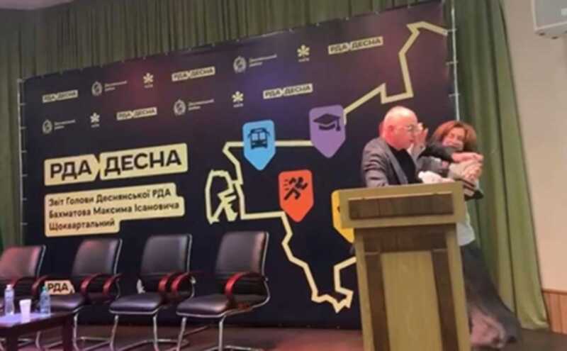 В Киеве произошел инцидент между заместителем мэра Старостенко и руководителем РГА Бахматовым