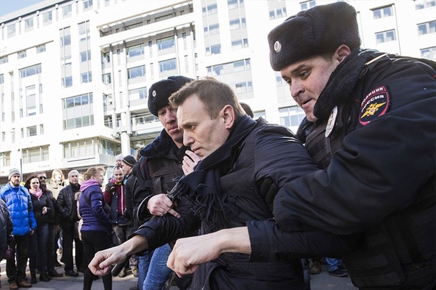 В Москве задержан Навальный и глава его штаба Волков