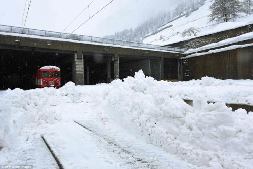 снегопад, Швейцария